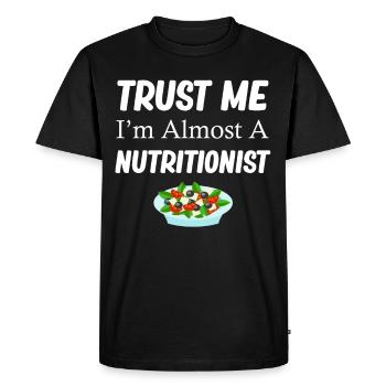Croyez-moi, je suis presque un médecin - T-shirt Premium bio Homme - noir - Devant - Nico (187cm)