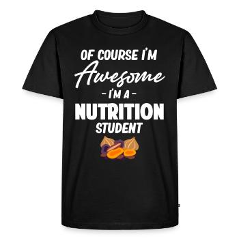 Bien sûr que je suis génial, je suis un - T-shirt Premium bio Homme - noir - Devant - Nico (187cm)