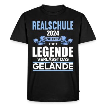 Lycée Jeunes Filles Lycée 2024 - T-shirt Premium bio Homme - noir - Devant - Nico (187cm)
