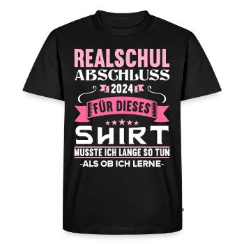 Lycée Jeunes Filles Lycée 2024 - T-shirt Premium bio Homme - noir - Devant - Nico (187cm)