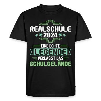 Lycée Jeunes Filles Lycée 2024 - T-shirt Premium bio Homme - noir - Devant - Nico (187cm)