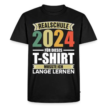 Lycée Jeunes Filles Lycée 2024 - T-shirt Premium bio Homme - noir - Devant - Nico (187cm)
