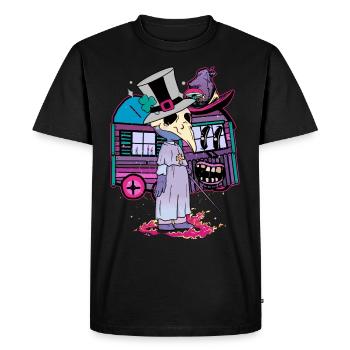 Wizard Witchcraft Witches Fantasy Magic Magical Raven - Men's Premium Organic T-Shirt - black - Front - Nico (187cm)