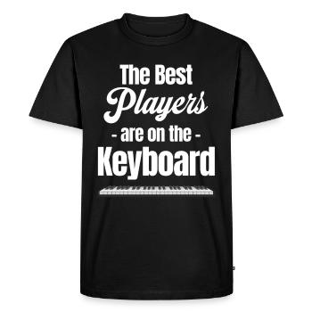 Les meilleurs joueurs sont au clavier - T-shirt Premium bio Homme - noir - Devant - Nico (187cm)