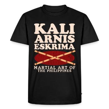 Arnis Eskrima Kali philippin Arts martiaux cadeau - T-shirt Premium bio Homme - noir - Devant - Nico (187cm)