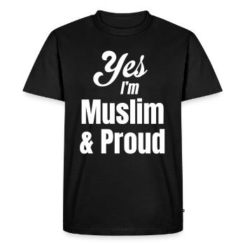 My right, my vote, my hijab, my choice, - Men's Premium Organic T-Shirt - black - Front - Nico (187cm)