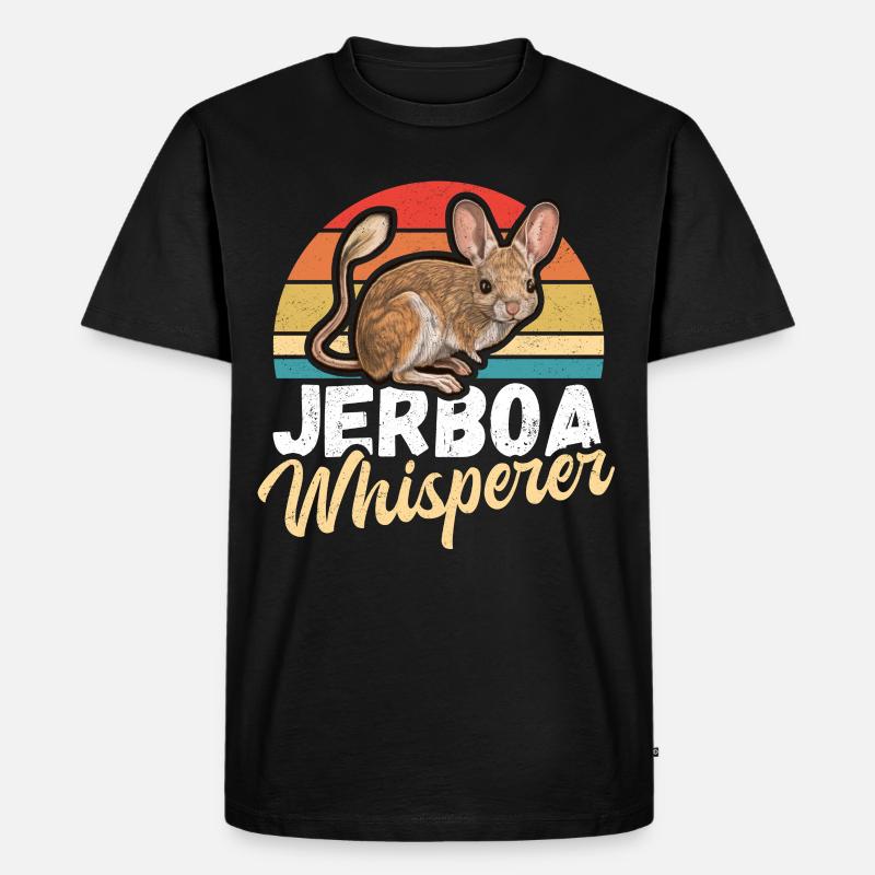 Springmäuse Wüstenspringmaus Springmaus Geschenk - Männer Premium Bio T-Shirt - Schwarz