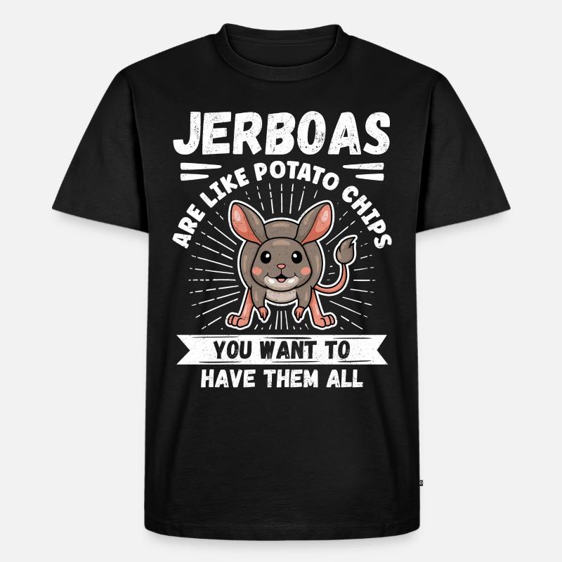 Springmaus Wüstenspringmäuse Springmäuse Geschenk - Männer Premium Bio T-Shirt - Schwarz