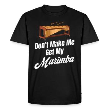 Ne me faites pas prendre mon trombone d’orchestre Marimba - T-shirt Premium bio Homme - noir - Devant - Nico (187cm)