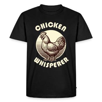 Poulet Poulets Poulets Whisperer Chicken Coop Farm - T-shirt Premium bio Homme - noir - Devant - Nico (187cm)