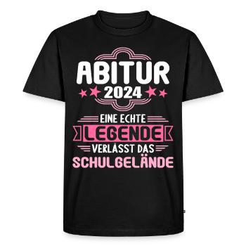 Abitur Jeunes Filles Abi Abitur 2024 - T-shirt Premium bio Homme - noir - Devant - Nico (187cm)