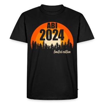 Abitur Jeunes Filles Abi Abitur 2024 - T-shirt Premium bio Homme - noir - Devant - Nico (187cm)