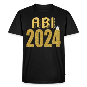 Abitur Jeunes Filles Abi Abitur 2024 - T-shirt Premium bio Homme - noir - Devant - Nico (187cm)