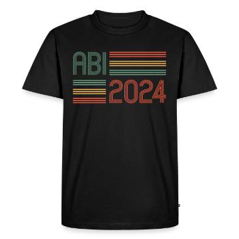 Abitur Jeunes Filles Abi Abitur 2024 - T-shirt Premium bio Homme - noir - Devant - Nico (187cm)