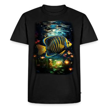 Angelfish - Men's Premium Organic T-Shirt - black - Front - Nico (187cm)