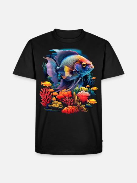 Angelfish - Men's Premium Organic T-Shirt - black