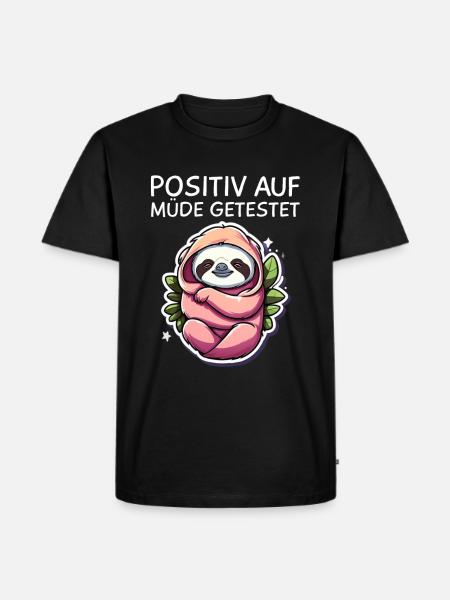 Sloth - Men's Premium Organic T-Shirt - black
