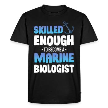 Suffisamment qualifié pour devenir biologiste marin - T-shirt Premium bio Homme - noir - Devant - Nico (187cm)