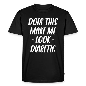Does that make me look like I'm - Men's Premium Organic T-Shirt - black - Front - Nico (187cm)