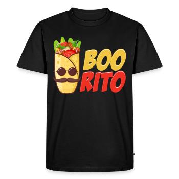 Boorito Burrito Puns Mexican Margarita - Men's Premium Organic T-Shirt - black - Front - Nico (187cm)
