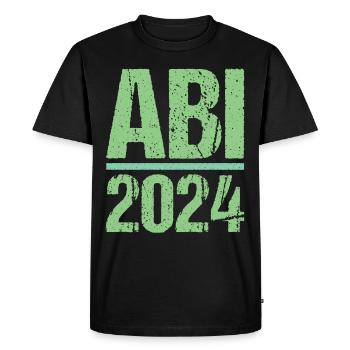 Abitur Jeunes Filles Abi Abitur 2024 - T-shirt Premium bio Homme - noir - Devant - Nico (187cm)