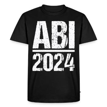 Abitur Jeunes Filles Abi Abitur 2024 - T-shirt Premium bio Homme - noir - Devant - Nico (187cm)