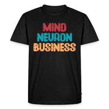 I'm a brain doctor and I love fun - Men's Premium Organic T-Shirt - black - Front - Nico (187cm)