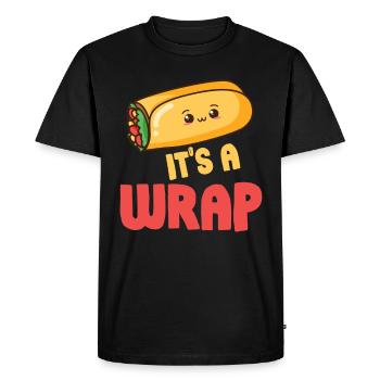 It's A Wrap Burrito Wortspiele Mexikanische - Männer Premium Bio T-Shirt - Schwarz - Vorne - Nico (187cm)