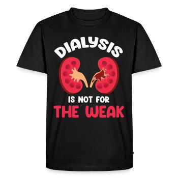 La dialyse n’est pas pour les âmes sensibles - T-shirt Premium bio Homme - noir - Devant - Nico (187cm)