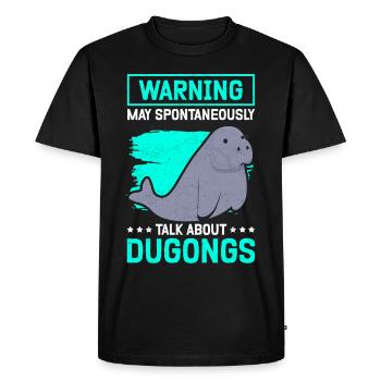 Dugong lamantins Forktail lamantin cadeau - T-shirt Premium bio Homme - noir - Devant - Nico (187cm)