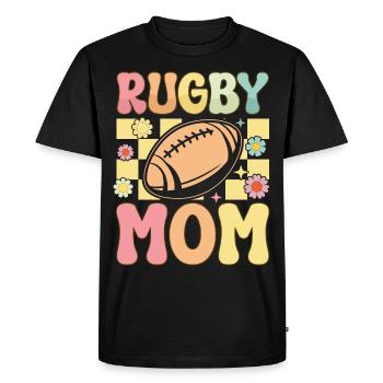 Groovy rugby player - Men's Premium Organic T-Shirt - black - Front - Nico (187cm)