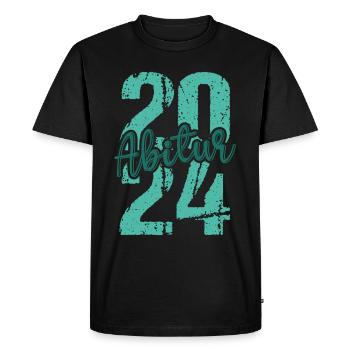 Abitur Jeunes Filles Abi Abitur 2024 - T-shirt Premium bio Homme - noir - Devant - Nico (187cm)
