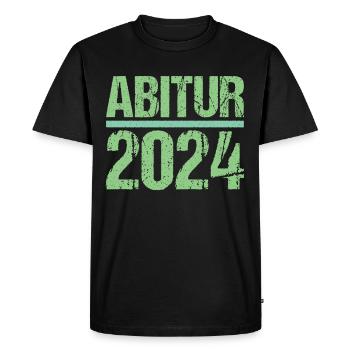 Abitur Jeunes Filles Abi Abitur 2024 - T-shirt Premium bio Homme - noir - Devant - Nico (187cm)