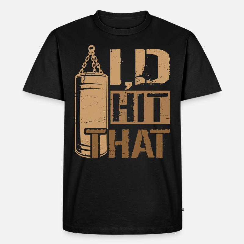 J’avais frappé cette boxe - T-shirt Premium bio Homme - noir