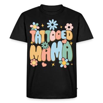 Tatouages Tatouages Encré Maman - T-shirt Premium bio Homme - noir - Devant - Nico (187cm)