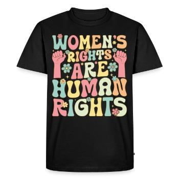 Groovy Feministischer Feminismus - Männer Premium Bio T-Shirt - Schwarz - Vorne - Nico (187cm)