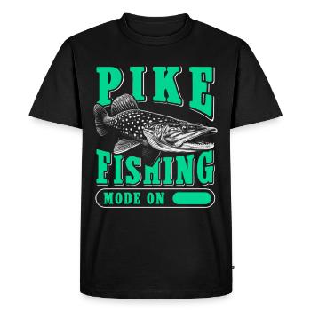 Pike Fishing Pike Fishing Angler Fishing Gift - Men's Premium Organic T-Shirt - black - Front - Nico (187cm)