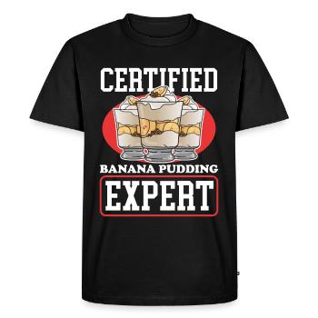 Banana Pudding Banana Pudding Gift - Men's Premium Organic T-Shirt - black - Front - Nico (187cm)
