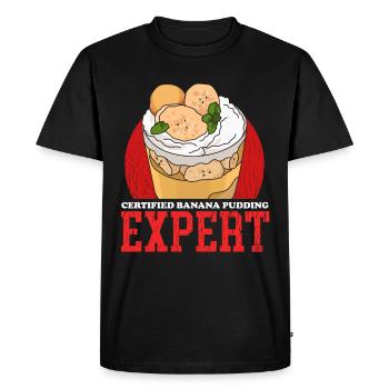 Banana Pudding | Banana Pudding Gift - Men's Premium Organic T-Shirt - black - Front - Nico (187cm)