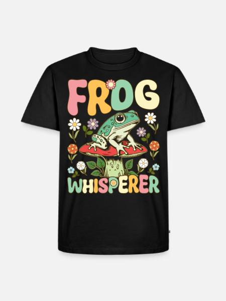 Groovy Frog Lovers - Men's Premium Organic T-Shirt - black