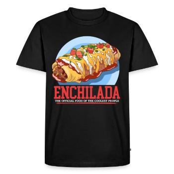 Enchilada Mexican Enchiladas Gift - Men's Premium Organic T-Shirt - black - Front - Nico (187cm)