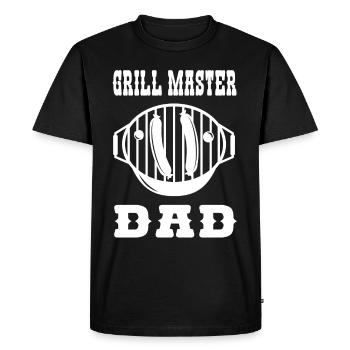 Grillmaster Papa BBQ Grill Griller Barbecue Fumoir - T-shirt Premium bio Homme - noir - Devant - Nico (187cm)
