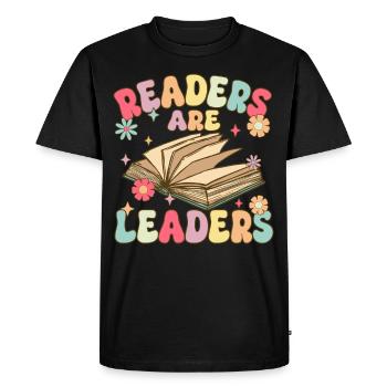 Lecteur de livres Groovy - T-shirt Premium bio Homme - noir - Devant - Nico (187cm)