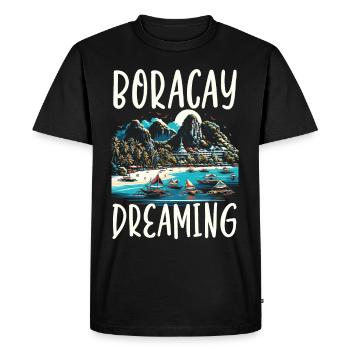 Boracay Philippines Vacances d’été Boaracay Beach - T-shirt Premium bio Homme - noir - Devant - Nico (187cm)
