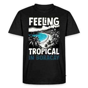 Boracay Philippines Vacances d’été Boaracay Beach - T-shirt Premium bio Homme - noir - Devant - Nico (187cm)