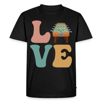 LOVE foosball table - Men's Premium Organic T-Shirt - black - Front - Nico (187cm)