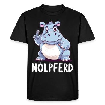 Hippo Hippo Complain Complainer Nölpferd - T-shirt Premium bio Homme - noir - Devant - Nico (187cm)