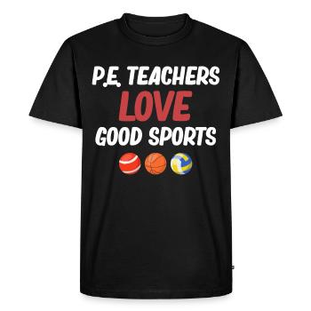 Les professeurs d’éducation physique aiment le bon sport Professeur de sport - T-shirt Premium bio Homme - noir - Devant - Nico (187cm)