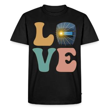 LOVE Welder Welding Welding - Men's Premium Organic T-Shirt - black - Front - Nico (187cm)