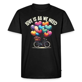 Lyrics Music Lovers Songwriters Music Festival - Men's Premium Organic T-Shirt - black - Front - Nico (187cm)